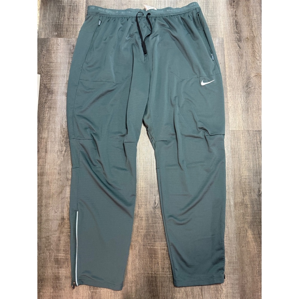 Nike Dri-FIT Phenom Elite Running Pants Mens 2XL Teal Green DQ4740-309